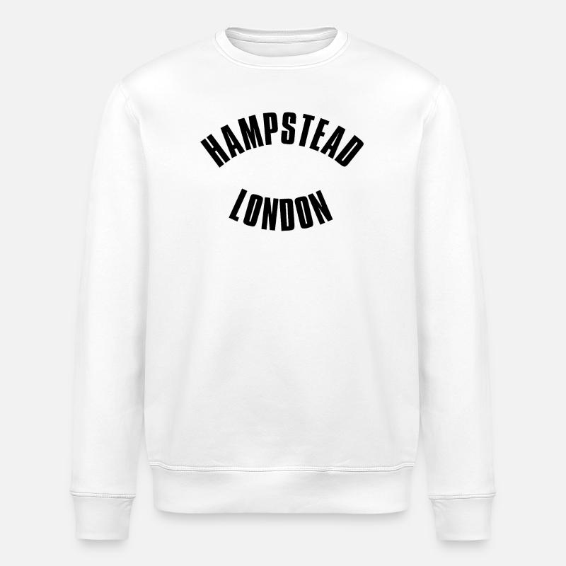 Timbre de Londres de Hampstead - Sweat bio ROLLER Stanley/Stella Unisexe - blanc