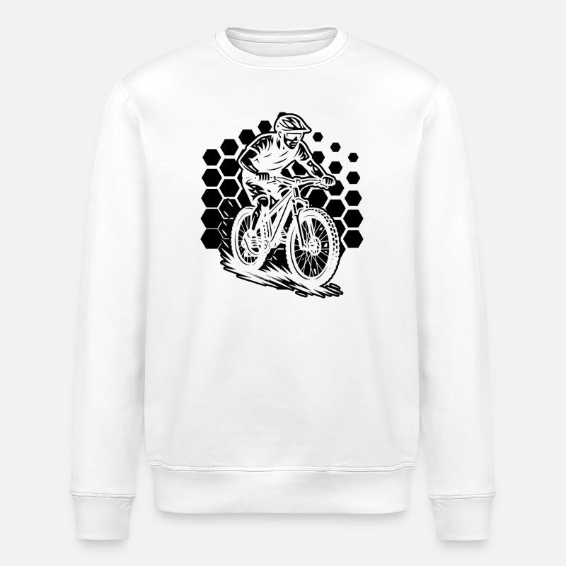 Style VTT pour toutes les occasions - Sweat bio ROLLER Stanley/Stella Unisexe - blanc