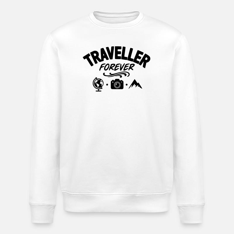 Traveller Forever - Stanley/Stella ROLLER Unisex Organic Sweatshirt - white