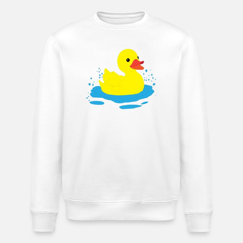 Eine glückliche Ente - Stanley/Stella Unisex Bio-Sweatshirt ROLLER - Weiß
