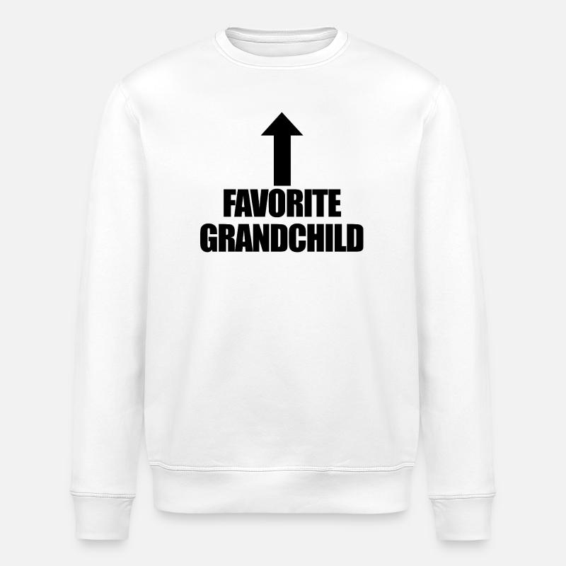 Petit-enfant préféré - Sweat bio ROLLER Stanley/Stella Unisexe - blanc