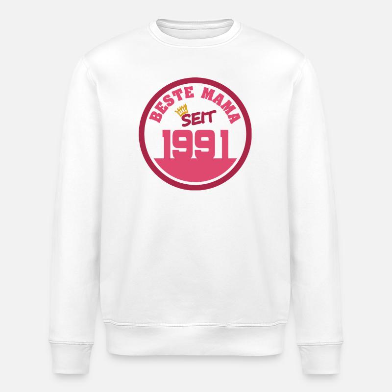 1991 - Stanley/Stella ROLLER Unisex Organic Sweatshirt - white