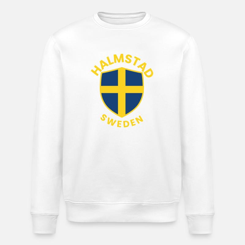 Bouclier de Halmstad, Suède - Sweat bio ROLLER Stanley/Stella Unisexe - blanc