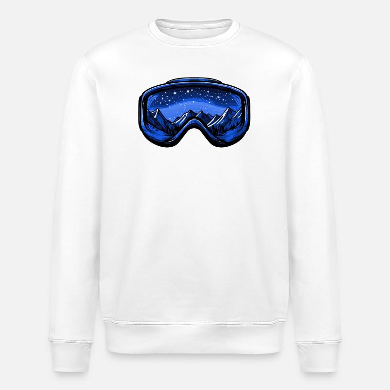 Skibrille Berge - Stanley/Stella Unisex Bio-Sweatshirt ROLLER - Weiß