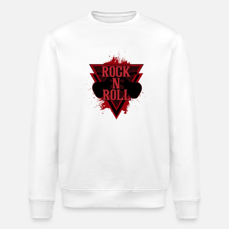 Rock´n´Roll - Stanley/Stella Unisex Bio-Sweatshirt ROLLER - Weiß