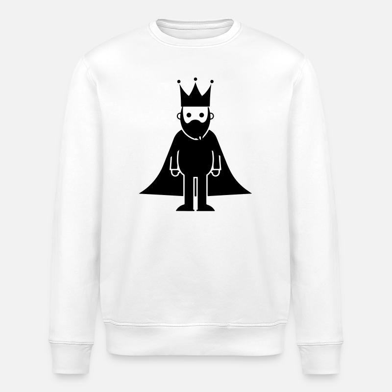 König Majestät - Stanley/Stella Unisex Bio-Sweatshirt ROLLER - Weiß