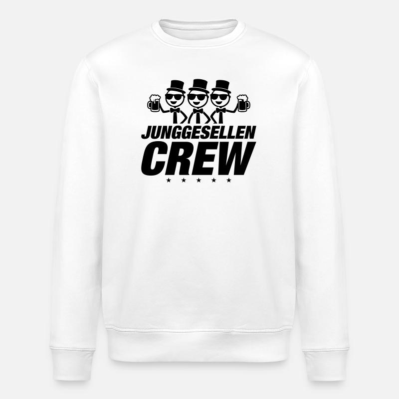 Bachelor Crew - Stanley/Stella ROLLER Unisex Organic Sweatshirt - white