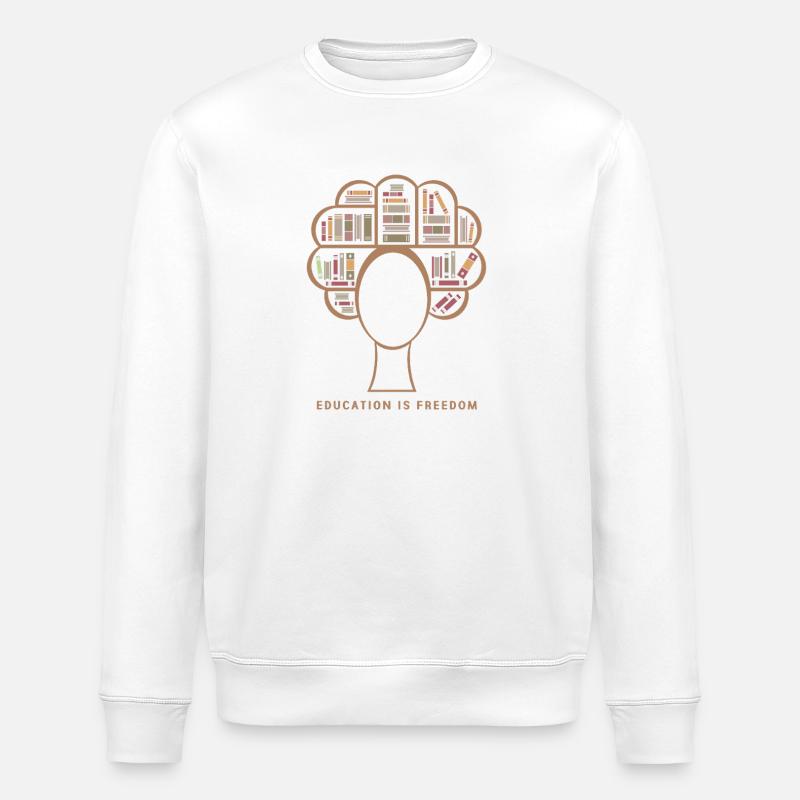 Mois de l’histoire des Noirs - Sweat bio ROLLER Stanley/Stella Unisexe - blanc