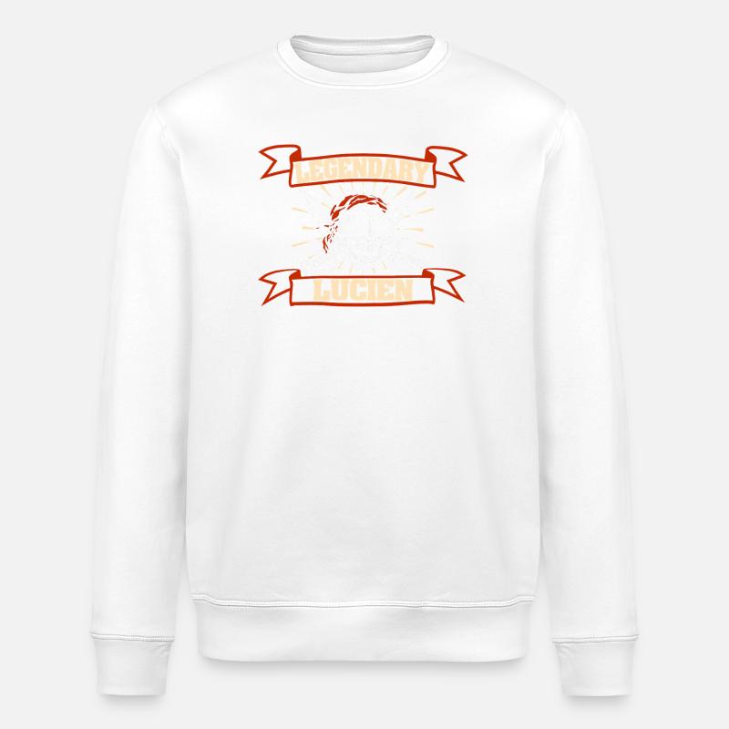 Gift for Lucien - Stanley/Stella ROLLER Unisex Organic Sweatshirt - white