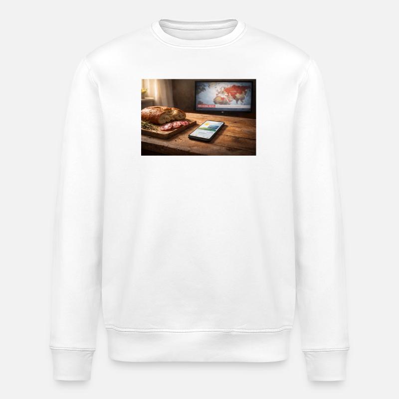 Everything that really carries is simple. - Stanley/Stella ROLLER Unisex Organic Sweatshirt - white