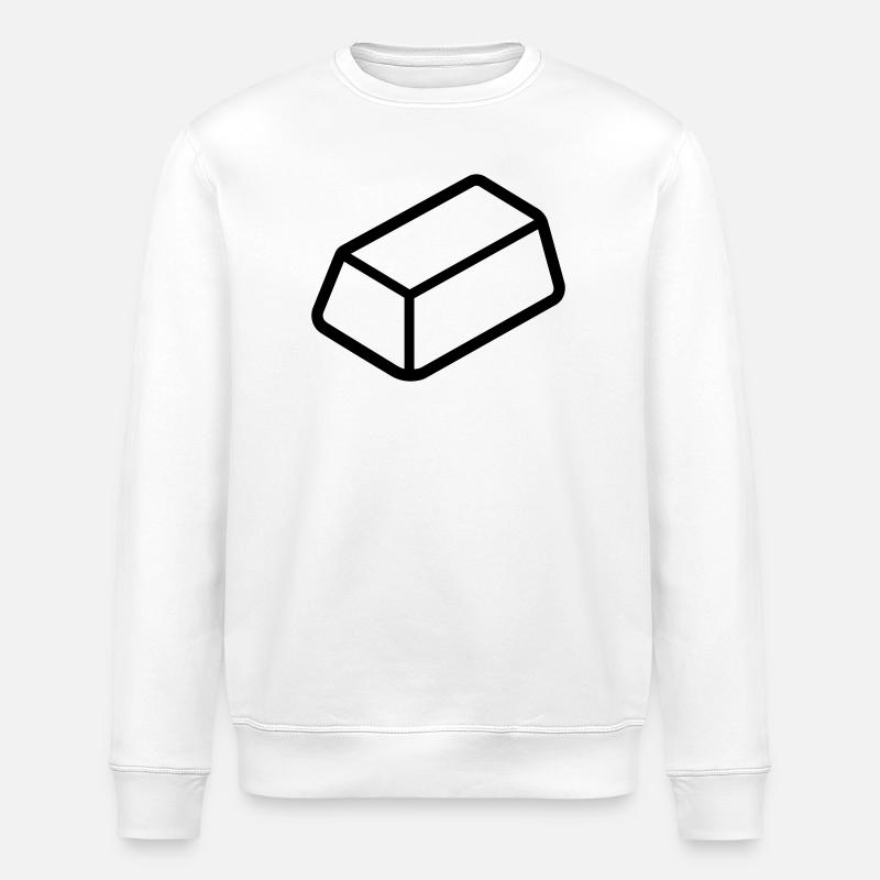 Lingot d'or - Sweat bio ROLLER Stanley/Stella Unisexe - blanc