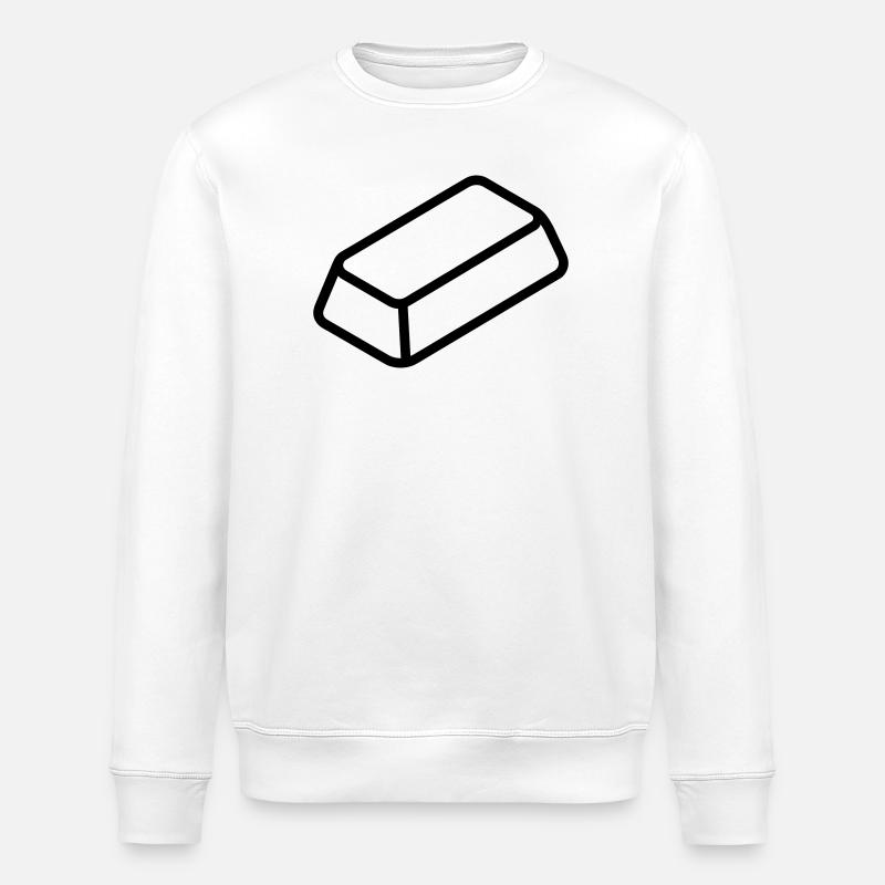 Lingot d'or - Sweat bio ROLLER Stanley/Stella Unisexe - blanc