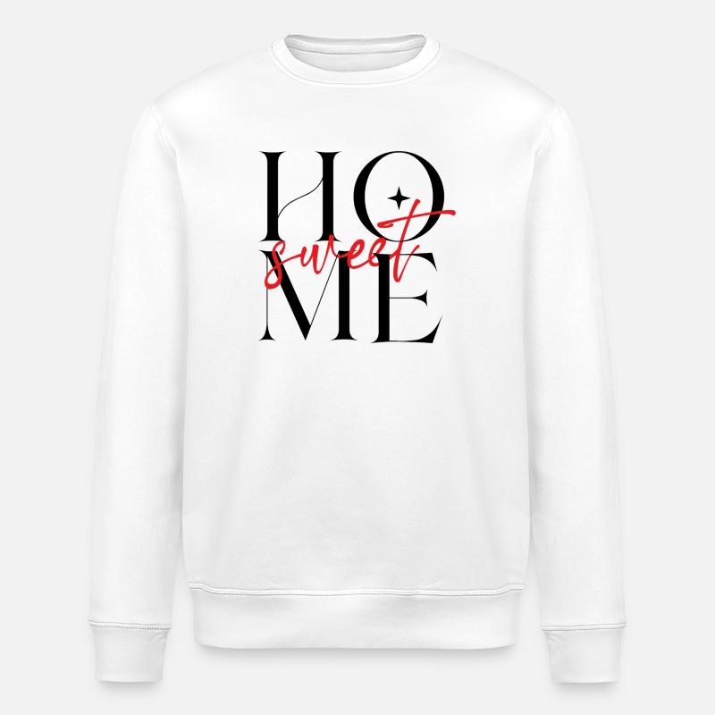 Süßes Schriftbild Rot - Stanley/Stella Unisex Bio-Sweatshirt ROLLER - Weiß