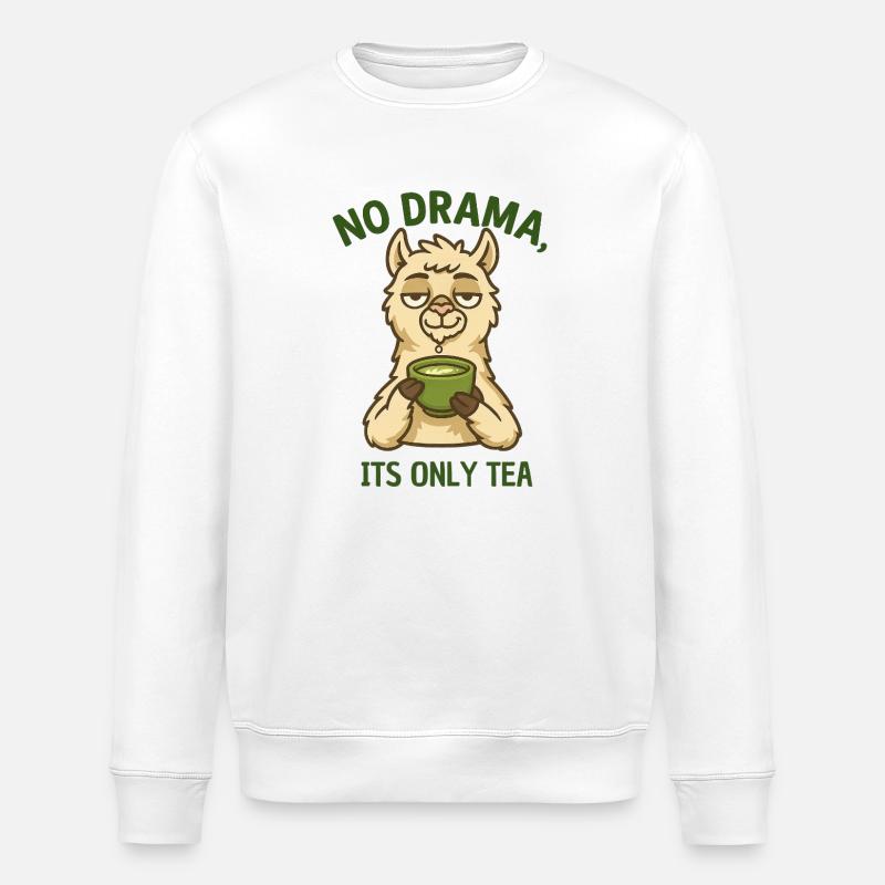 Pas de drame Alpaga Tea Time - Sweat bio ROLLER Stanley/Stella Unisexe - blanc