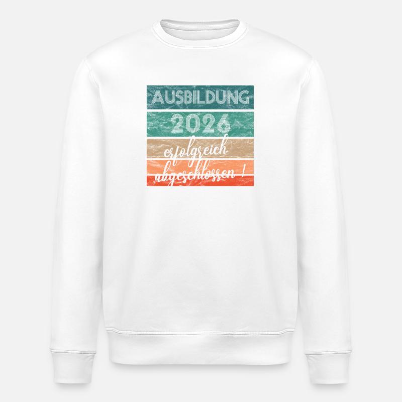 Formation réussie en 2026 (cadeau) - Sweat bio ROLLER Stanley/Stella Unisexe - blanc