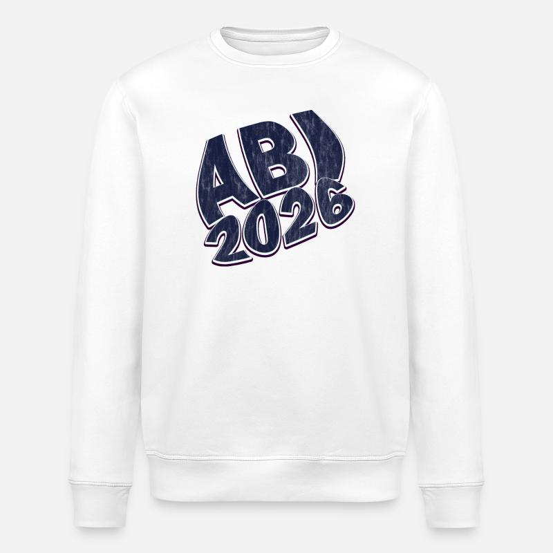 Abitur 2026 - Sweat bio ROLLER Stanley/Stella Unisexe - blanc