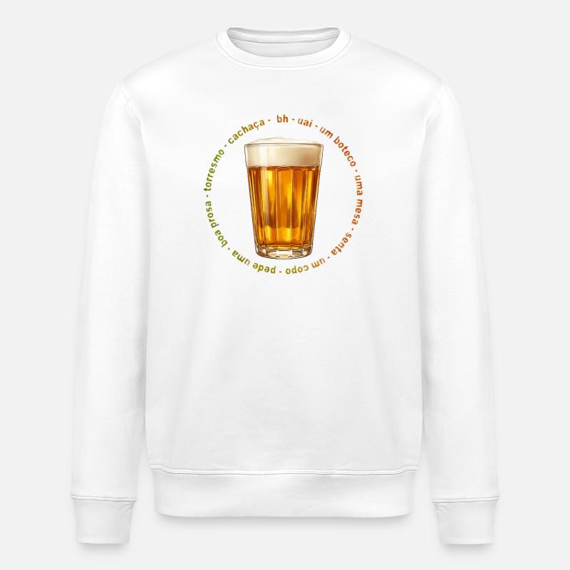 Lagoinha Glass et Belo Horizonte - Sweat bio ROLLER Stanley/Stella Unisexe - blanc