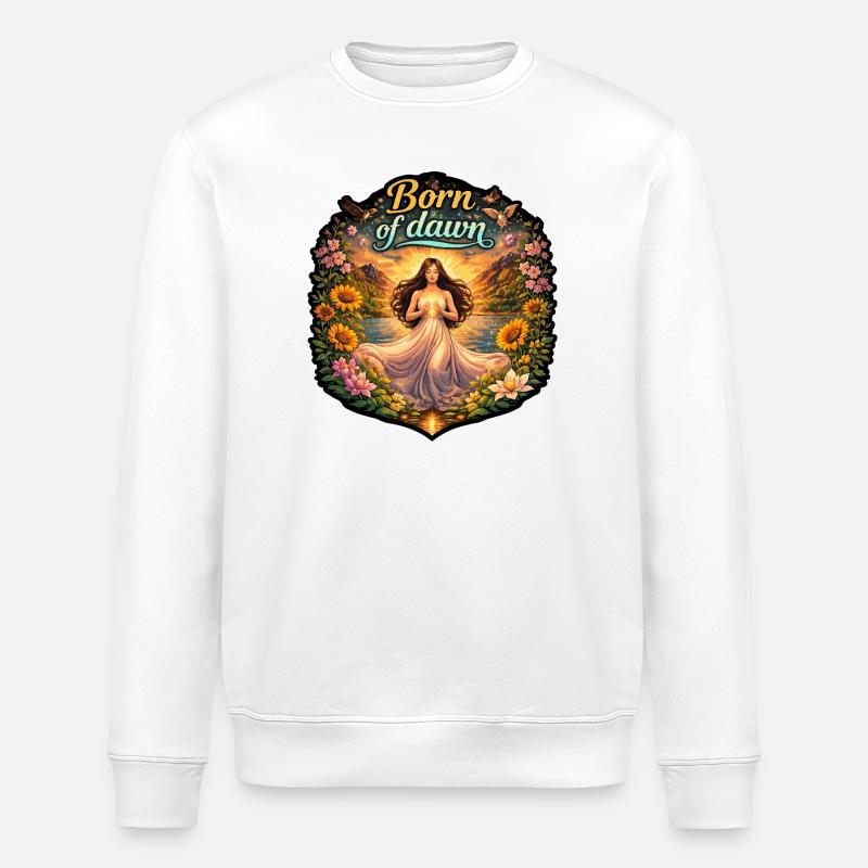 Né de l’aube - Sweat bio ROLLER Stanley/Stella Unisexe - blanc