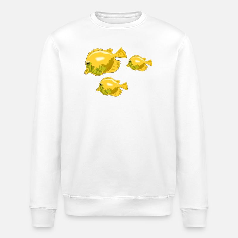 Pisces - Stanley/Stella ROLLER Unisex Organic Sweatshirt - white