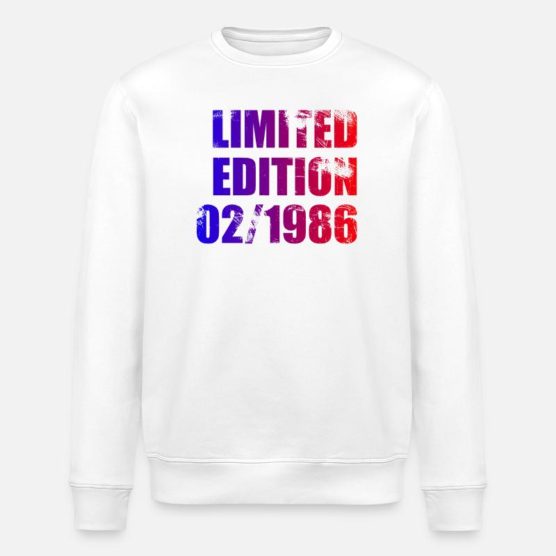 40e anniversaire Édition Limitée 02/1986 - Sweat bio ROLLER Stanley/Stella Unisexe - blanc