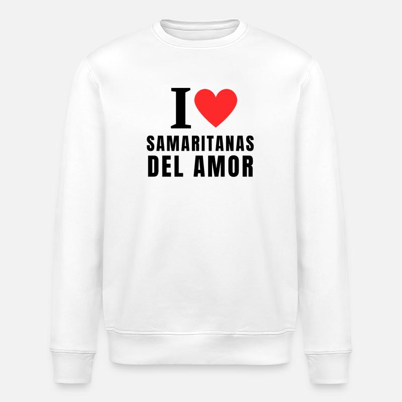 SAMARITAINS DE L’AMOUR - Sweat bio ROLLER Stanley/Stella Unisexe - blanc