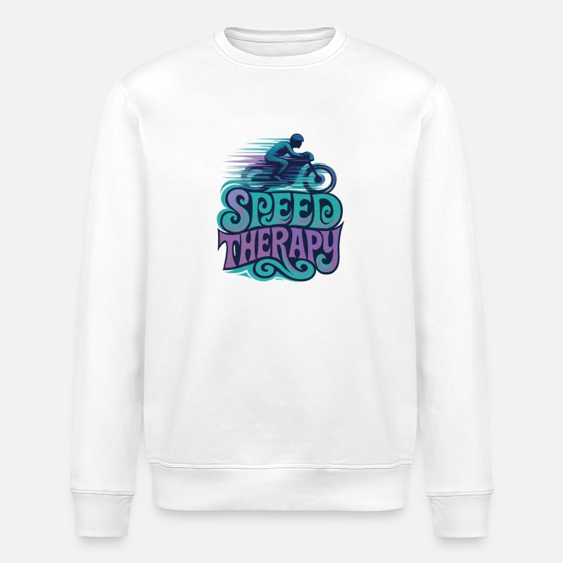 Speed Therapy - Moto - Sweat bio ROLLER Stanley/Stella Unisexe - blanc