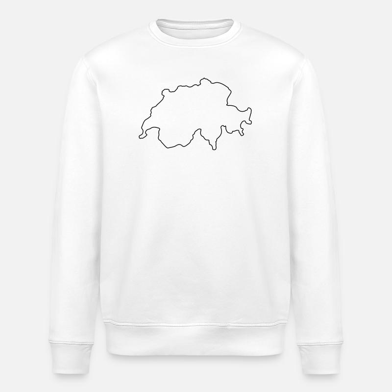 Résumé du pays suisse - Sweat bio ROLLER Stanley/Stella Unisexe - blanc