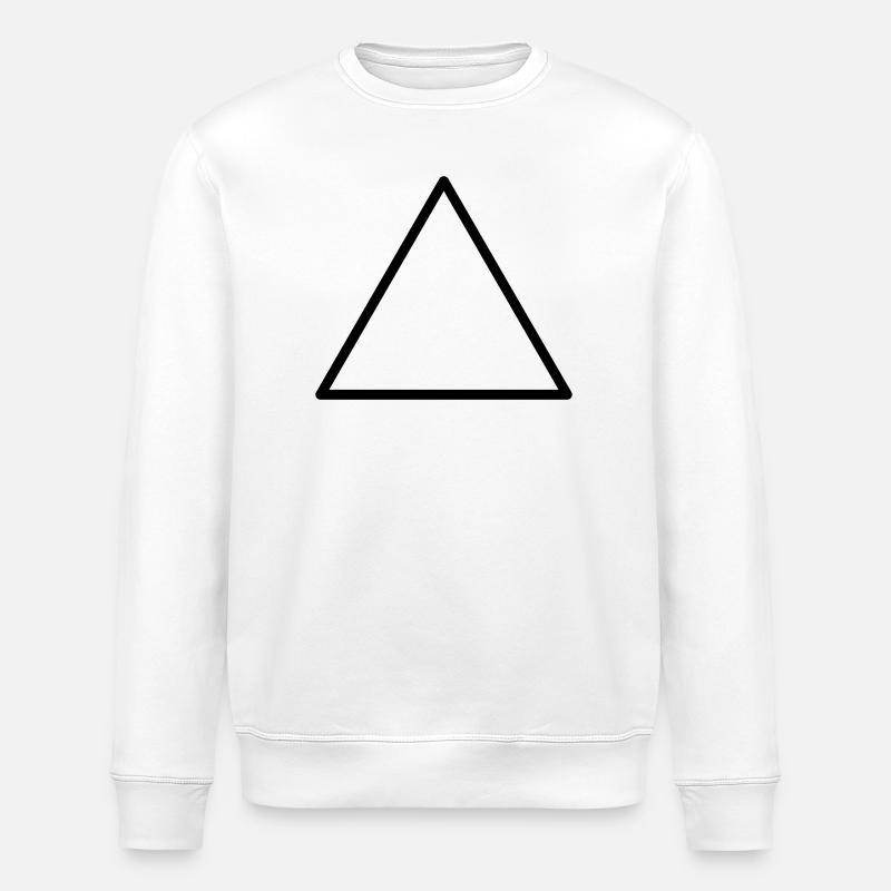 Triangle - Stanley/Stella ROLLER Unisex Organic Sweatshirt - white