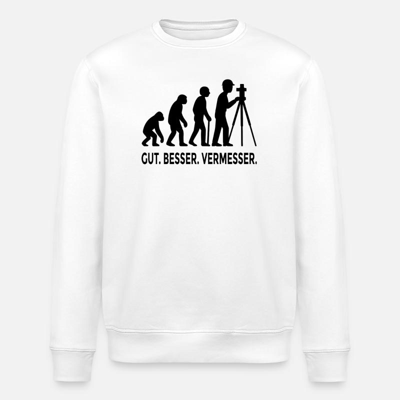 Gut Besser Vermesser Evolution - Stanley/Stella Unisex Bio-Sweatshirt ROLLER - Weiß