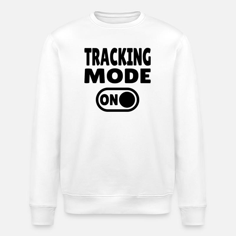 Tracking Mode ON – Outdoor Spurensuche - Stanley/Stella ROLLER Unisex Organic Sweatshirt - white