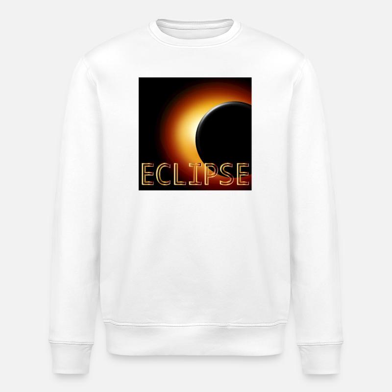 Éclipse solaire totale 2026 - Sweat bio ROLLER Stanley/Stella Unisexe - blanc