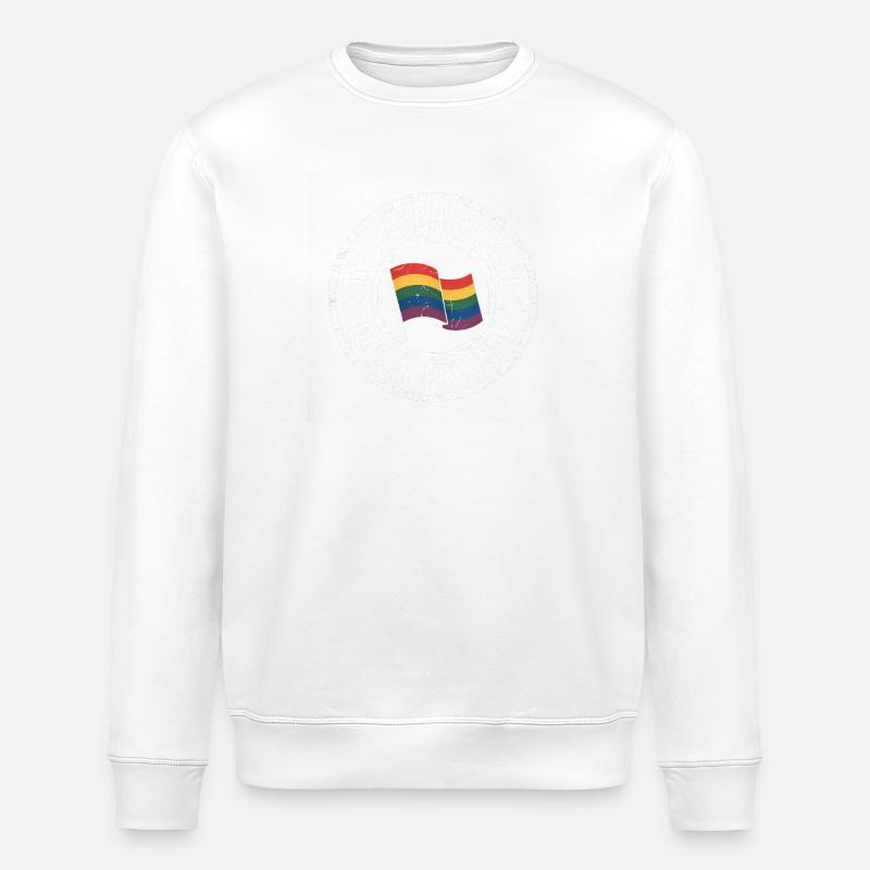 Antifa - Antifascist Merch - Stanley/Stella ROLLER Unisex Organic Sweatshirt - white