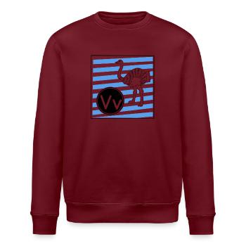 V wie Vogelstrauß - Stanley/Stella Unisex Bio-Sweatshirt ROLLER - Weiß - Vorne - Nik (191cm)