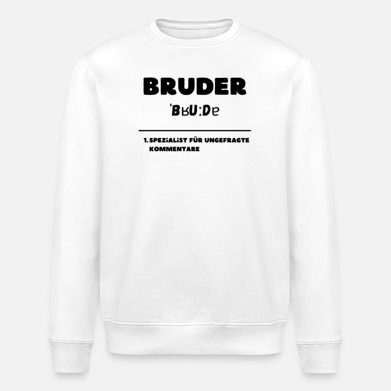 Bruder Definition Commentary Specialist - Stanley/Stella ROLLER Unisex Organic Sweatshirt - white