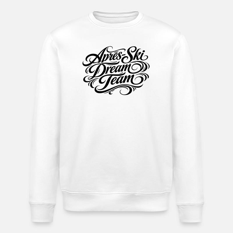 Après Ski Dream Team - Stanley/Stella ROLLER Unisex Organic Sweatshirt - white