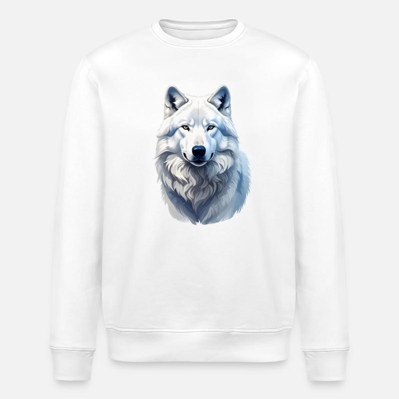 Polarwolf - Stanley/Stella Unisex Bio-Sweatshirt ROLLER - Weiß