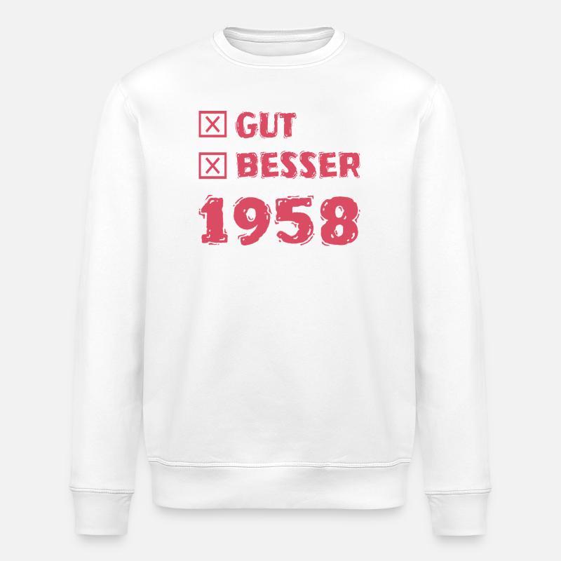 1958 - Sweat bio ROLLER Stanley/Stella Unisexe - blanc