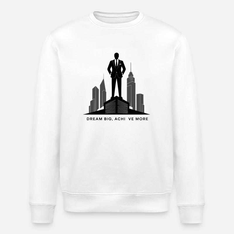 Silhouette d’ambition de la Skyline exécutive - Sweat bio ROLLER Stanley/Stella Unisexe - blanc
