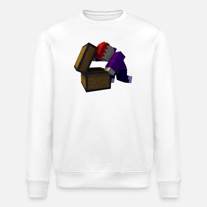 Voxel Schatztruhe Fundstück - Stanley/Stella Unisex Bio-Sweatshirt ROLLER - Weiß