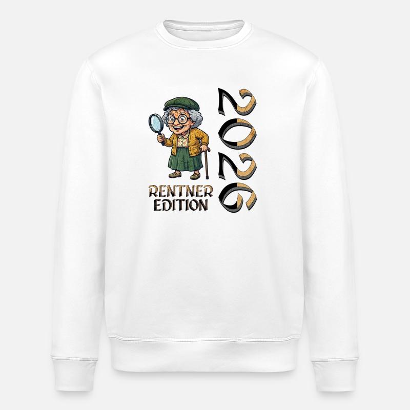 Rentner Ruhestand Design - Stanley/Stella Unisex Bio-Sweatshirt ROLLER - Weiß