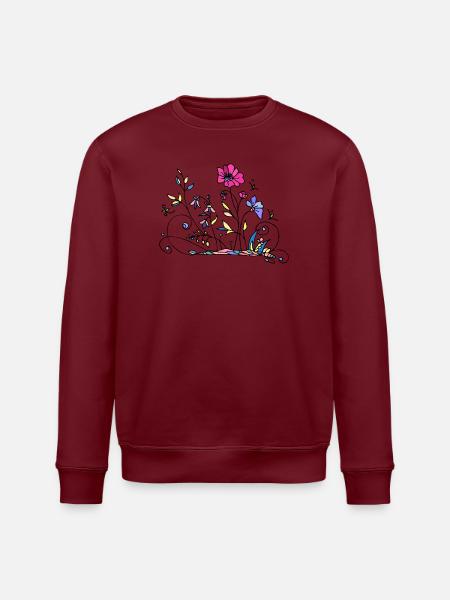 Fleur - Sweat bio ROLLER Stanley/Stella Unisexe - blanc