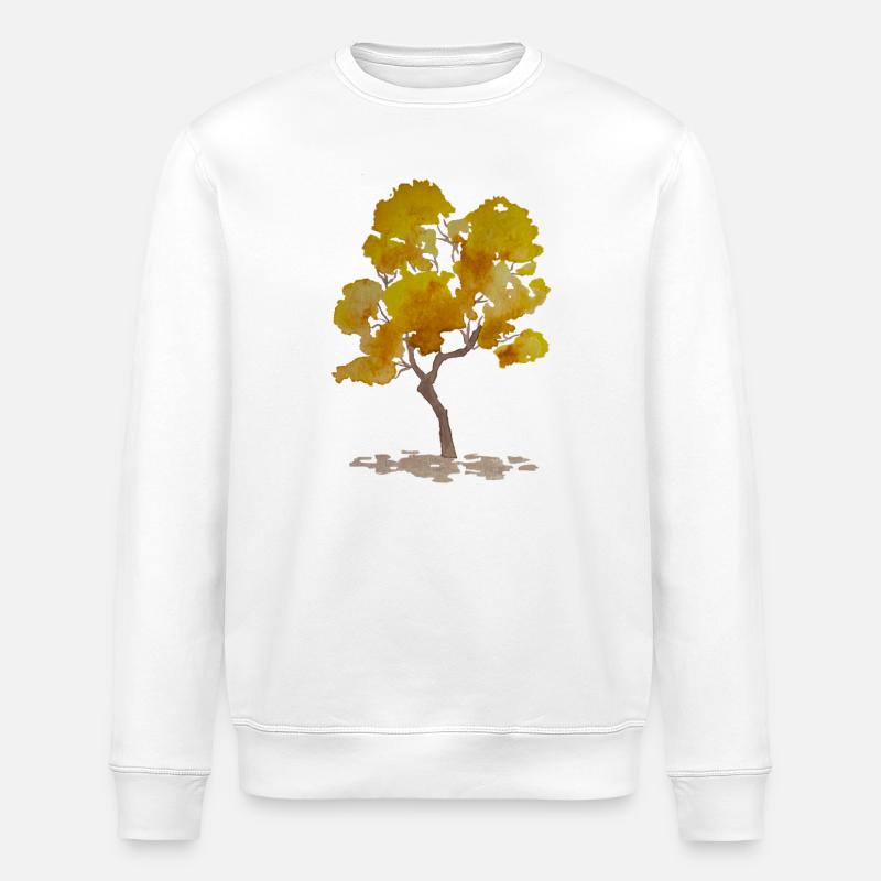 Arbre d'automne - Sweat bio ROLLER Stanley/Stella Unisexe - blanc