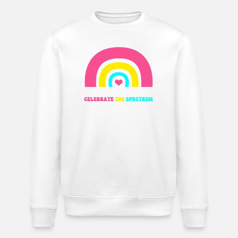 Autism Brain Autistic Asperger Neurodiversity - Stanley/Stella ROLLER Unisex Organic Sweatshirt - white