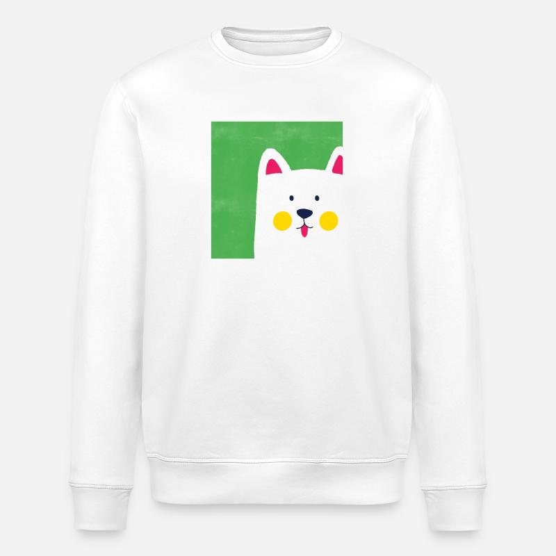 Hundefreund - Stanley/Stella Unisex Bio-Sweatshirt ROLLER - Weiß