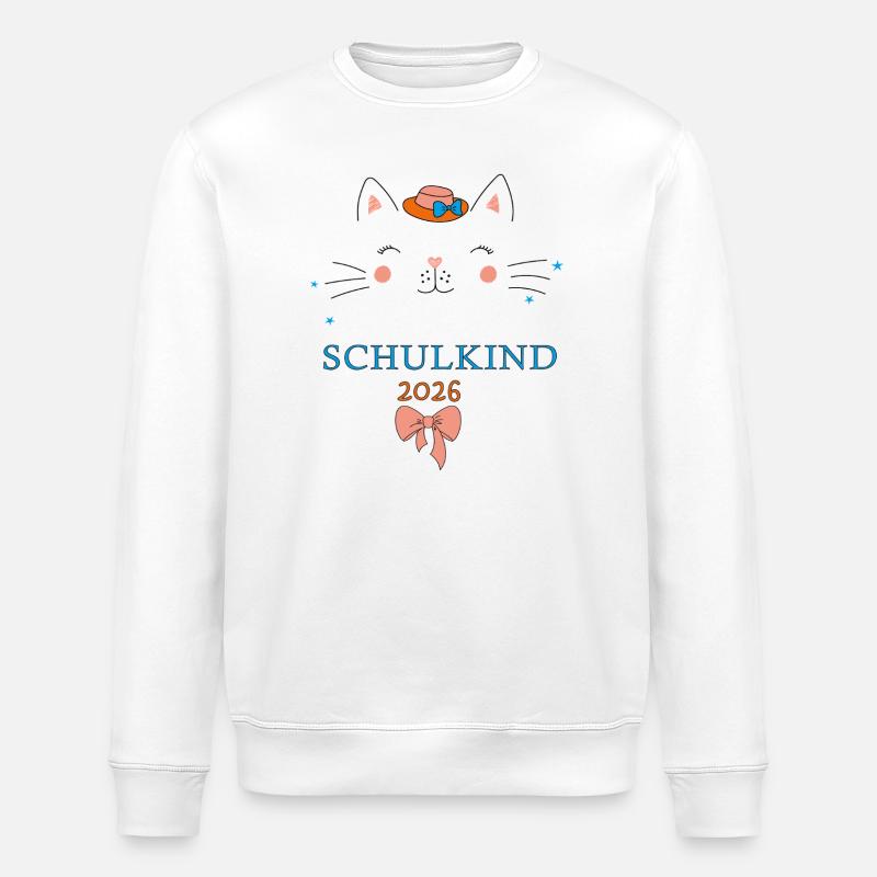 Schulkind 2026  - Stanley/Stella Unisex Bio-Sweatshirt ROLLER - Weiß
