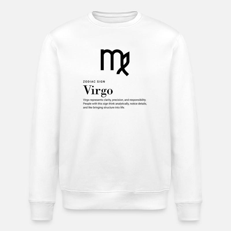 Vierge - Signe du zodiaque - Sweat bio ROLLER Stanley/Stella Unisexe - blanc