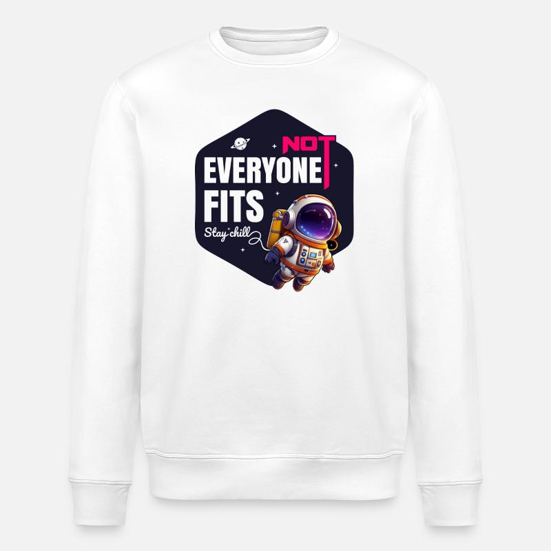 Nicht jeder passt Bleib entspannt - Stanley/Stella Unisex Bio-Sweatshirt ROLLER - Weiß