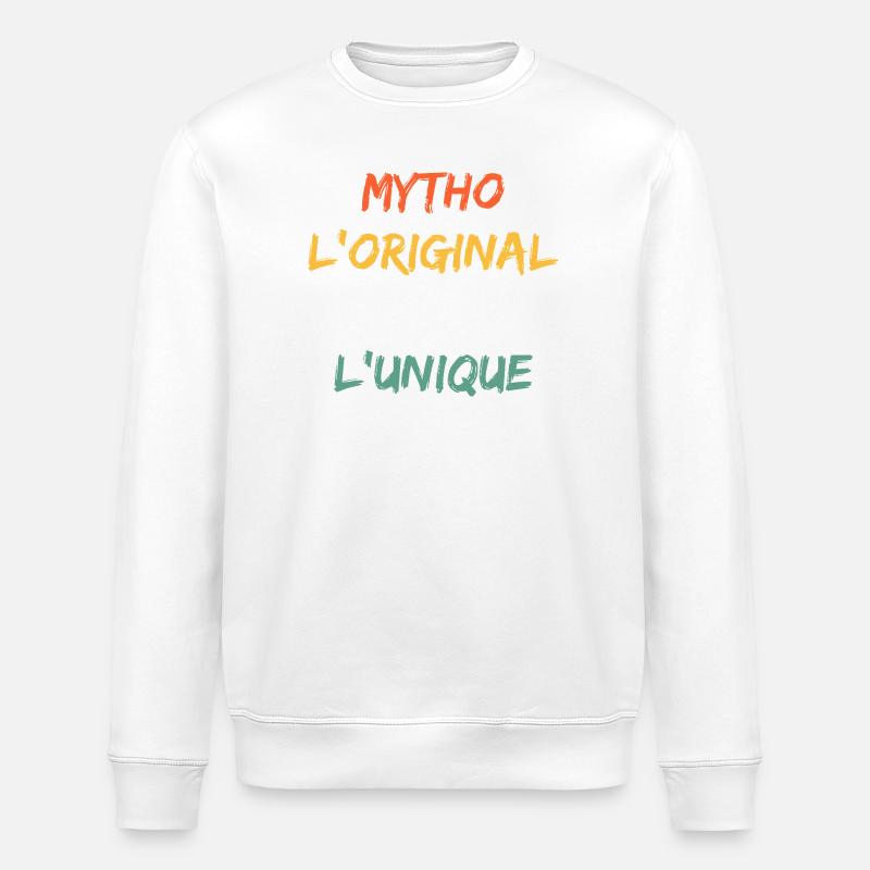 Mytho Original Le Vrai Unique - Sweat bio ROLLER Stanley/Stella Unisexe - blanc