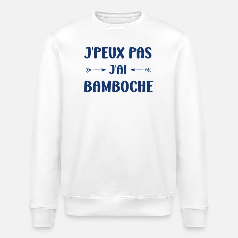 I can't, I messed up - Stanley/Stella ROLLER Unisex Organic Sweatshirt - white