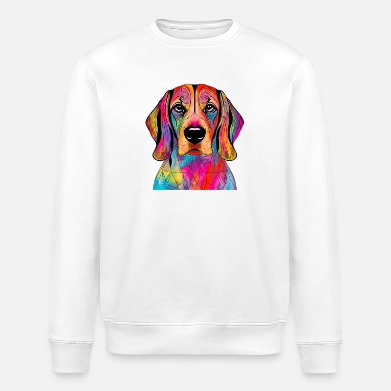 Beagle - Stanley/Stella ROLLER Unisex Organic Sweatshirt - white